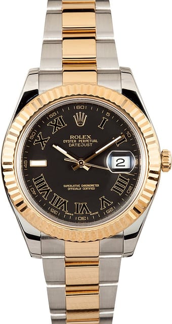Men's Rolex DateJust 41mm Roman Dial 116333