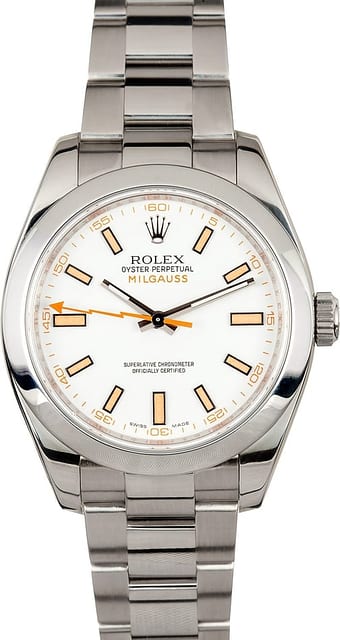 White Milgauss 116400 Rolex