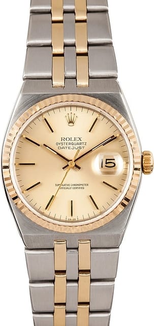 Men's Rolex Datejust Oysterquartz 17013 Pre-Owned