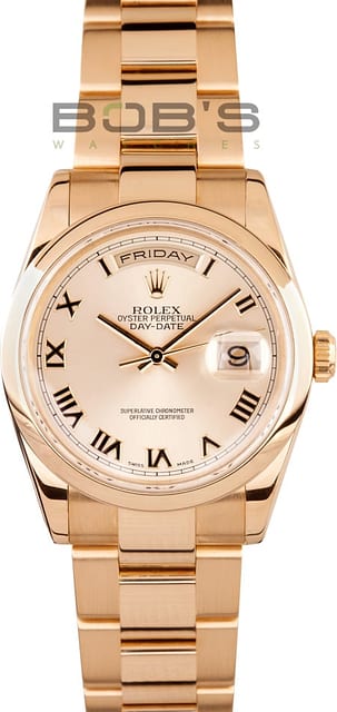 Men's Rolex Gold Day-Date 118208
