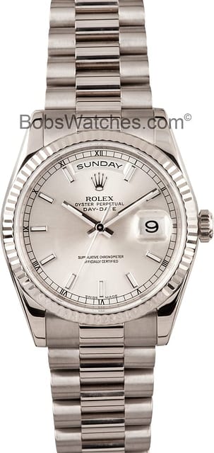 Rolex Presidential 18k White Gold 118239