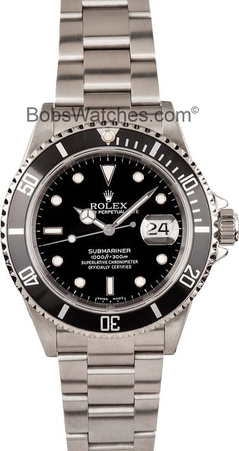 Rolex Submariner 16610 No Holes Case Mint