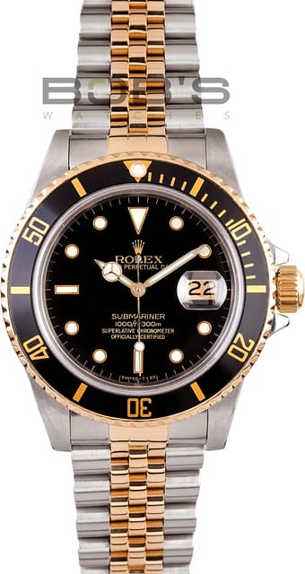 Men's Pre-Owned Rolex Submariner Two Tone Transitional 16803