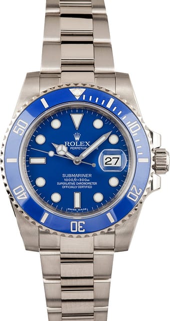 Rolex Submariner White Gold 116619 'Smurf'