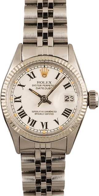 Vintage Ladies Rolex Datejust 6517 Two Tone Jubilee