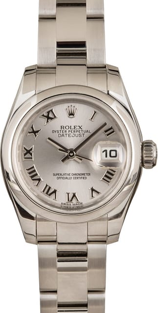 Rolex Ladies Datejust 179160 Silver Dial