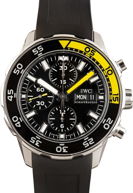 Used IWC Aquatimer Chronograph IW376709 Black Dial