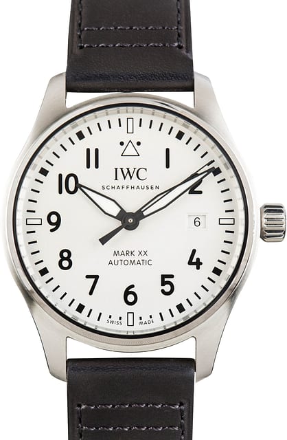 Pre-Owned IWC Pilot&rsquo;s Watch Mark XX IW328207 Silver Dial