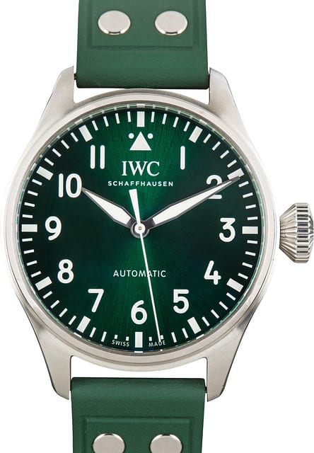 Pre-Owned IWC Big Pilot's Watch 43 IW329306 Green Dial