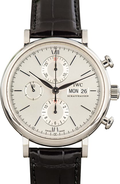 Pre-Owned IWC Portofino Chronograph IW391027 Silver Dial