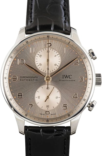 Pre-Owned IWC Portugieser Chronograph IW371624 Dune Arabic Dial