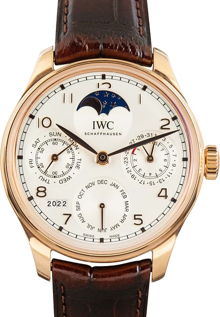 Used IWC Portugieser Perpetual Calender IW503302 5N Gold