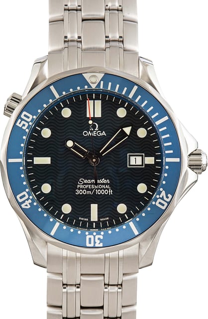 Pre-owned Omega Seamaster Diver 300M GoldenEye 007 Stainless Steel