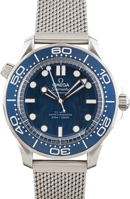 Omega Seamaster Diver 300M Blue Dial James Bond 60th Anniversary