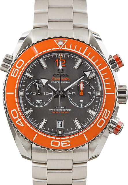 Omega Seamaster Planet Ocean 600M Titanium Dial Orange Bezel
