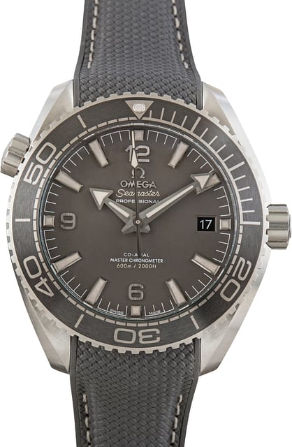 Omega Seamaster Planet Ocean 600M Steel on Rubber Grey Dial