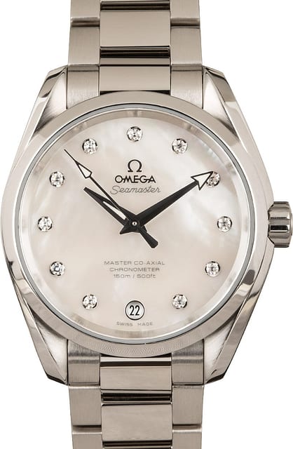 Omega Seamaster Aqua Terra Mother of Pearl Diamond Dial