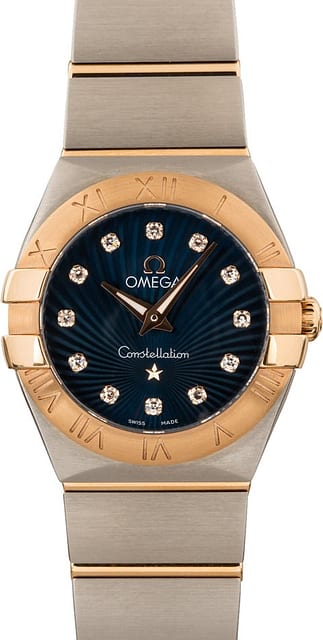 Omega Constellation Blue Supernova Diamond Dial