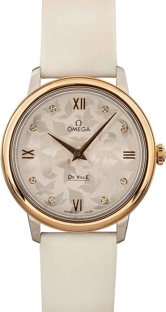 Ladies Omega De Ville Prestige Butterfly Diamond Dial