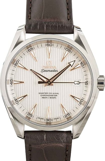 Omega Seamaster Aqua Terra Silver Teak Dial