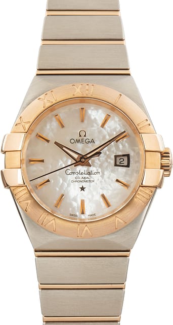 Pre-Owned Steel & Red Gold Omega Constellation