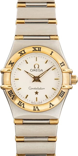 Preowned Ladies Mini Omega Constellation Silver Dial