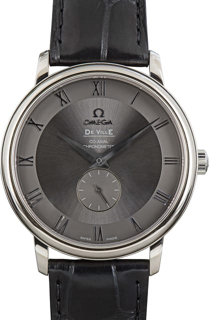 Omega De Ville Prestige Grey Roman Dial