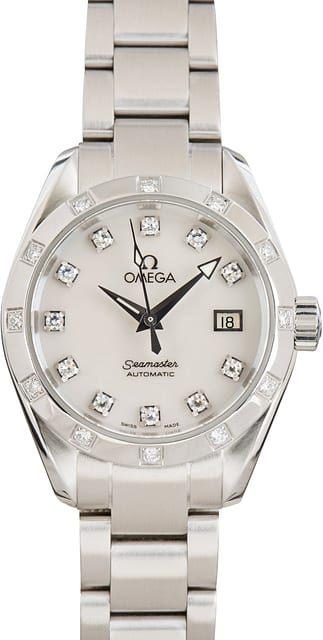 Used Omega Seamaster Diamond Dial & Bezel