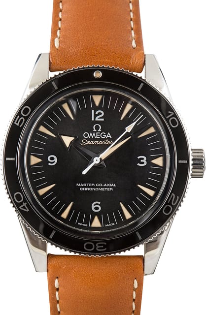 Used Omega Seamaster 300 Black Co-Axial Steel