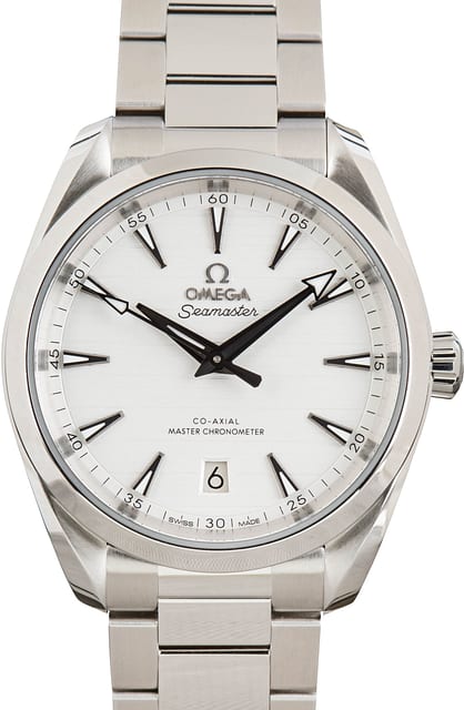 Preowned Omega Seamaster Aqua Terra Steel on Steel
