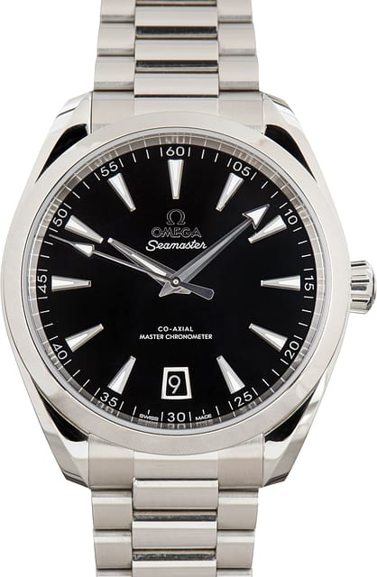 Pre-Owned Black Dial Omega Seamaster Aqua Terra 150M