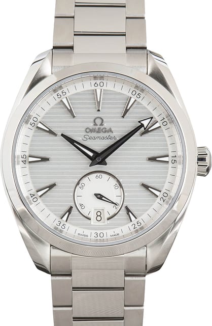 Pre-owned Omega Seamaster Aqua Terra Silver