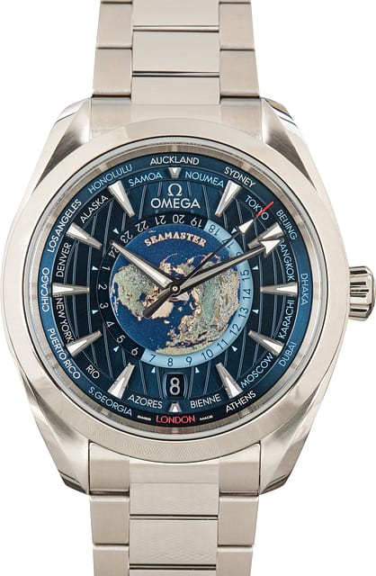 Pre-Owned Omega Seamaster Aqua Terra 150M Worldtimer