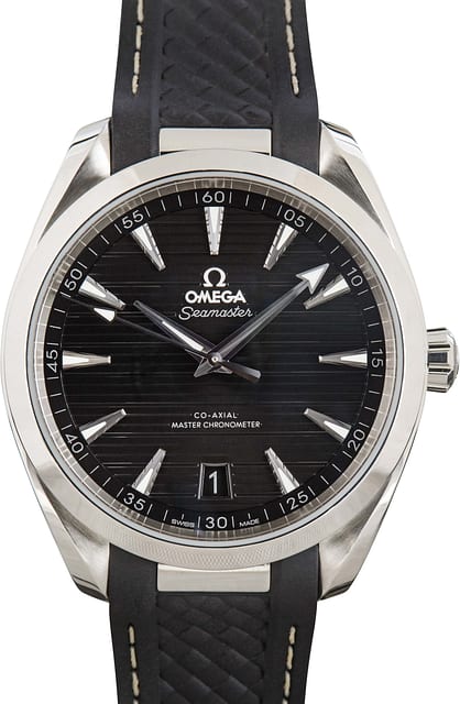 Omega Seamaster Stainless Steel Aqua Terra Black Dial