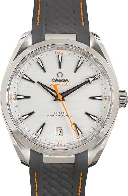 Per-Owned Omega Seamaster Silver Teak Dial Aqua Terra 150M
