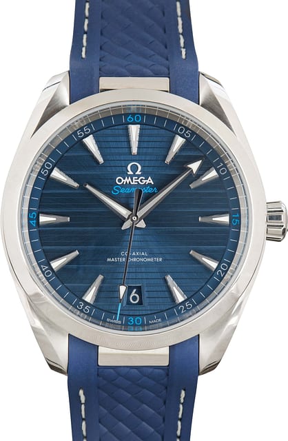 Used Omega Seamaster Aqua Terra 150M Blue Index Dial