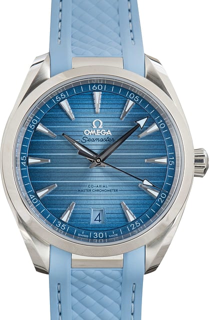 Used Omega Seamaster Aqua Terra 150M Summer Blue Dial