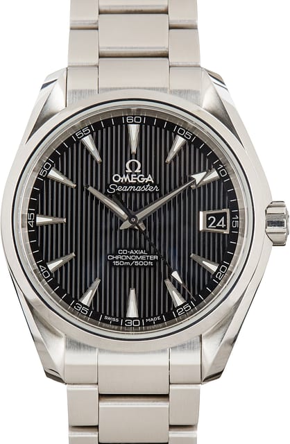 Used Omega Seamaster Black Dial Aqua Terra 150M
