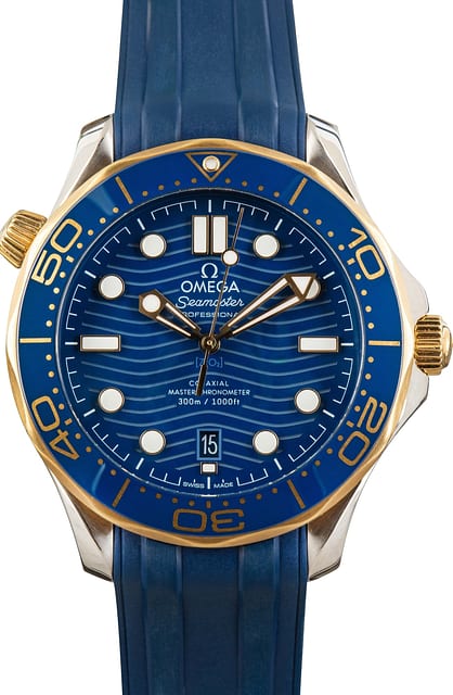 Omega Seamaster Steel & Yellow Gold on Rubber