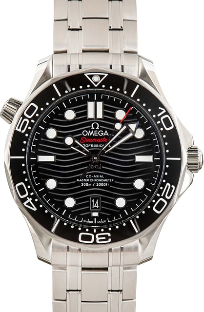 Omega Seamaster Stainless Steel Diver 300M Black Dial