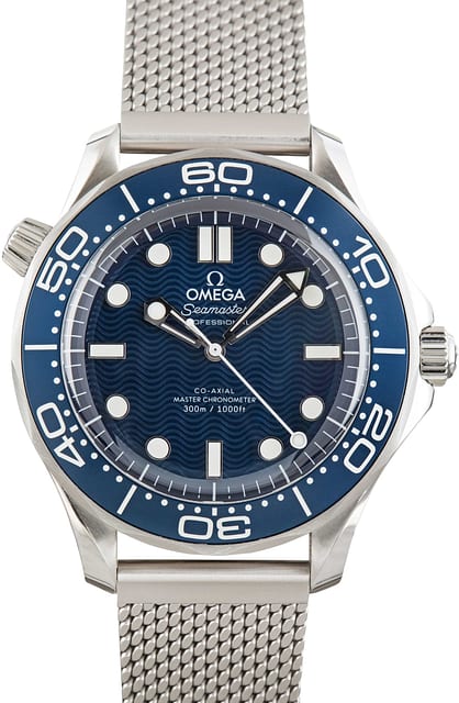Used Blue Dial Omega Seamaster Diver 300M 60th Anniversary