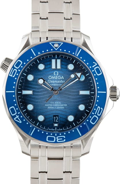 Used OMEGA Seamaster Diver Summer Blue Wave Dial