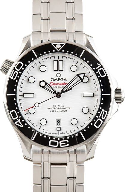 Used Omega White Dial Seamaster Diver 300M