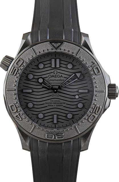 Used Black Ceramic Omega Seamaster Diver 300M