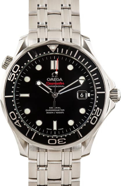 Pre-Owned Black Dial Omega Seamaster Diver 300M