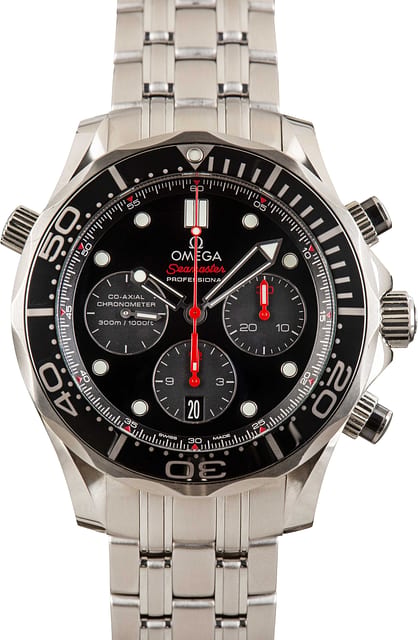 Omega Seamaster Black Dial Diver 300M 44MM Steel