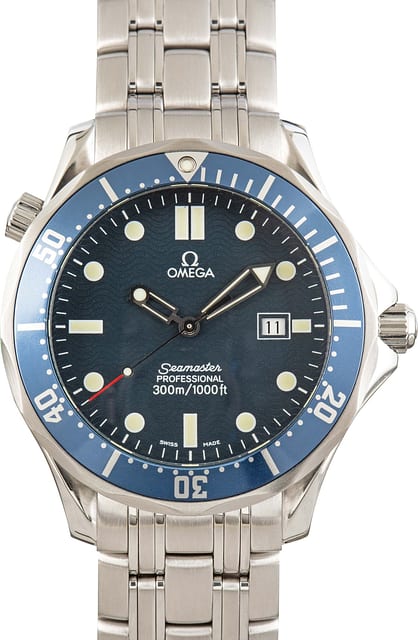 Men's Omega Seamaster Diver 300M GoldenEye 007 Stainless Steel