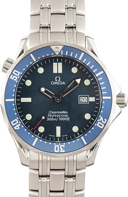 Used Omega Seamaster Diver 300M GoldenEye 007 Blue Dial