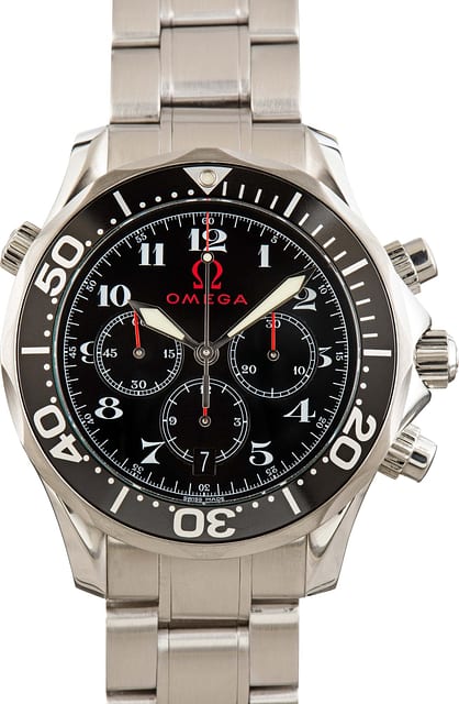 Used Omega Seamaster Diver 300M Olympic Collection Black Dial