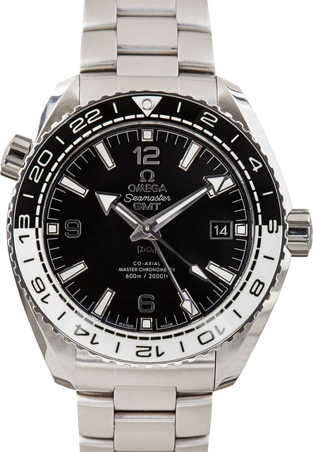 Pre-Owned Omega Seamaster Planet Ocean 600M Black & White Bezel